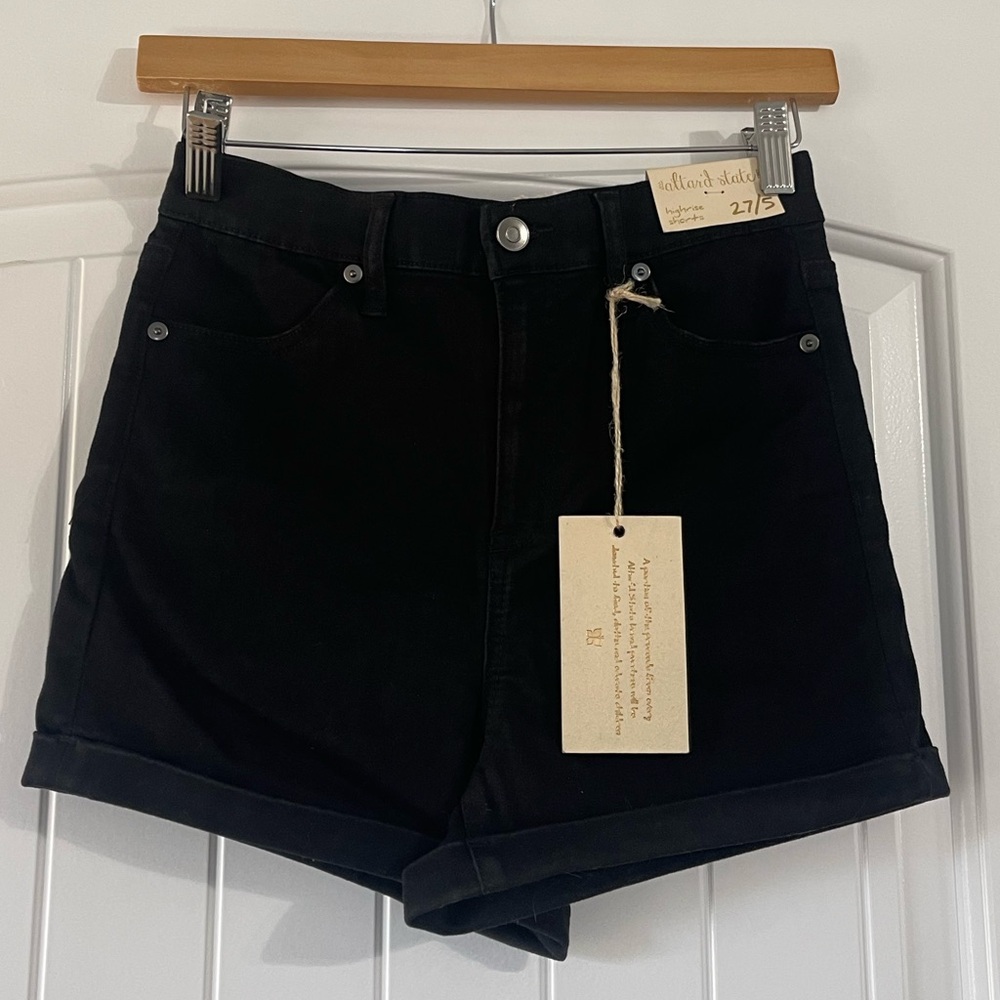 Altard state black Jean shorts